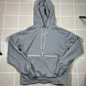 Nike Standard Issue Splatter Hoodie Adult‎ Small Grey  Center Swoosh